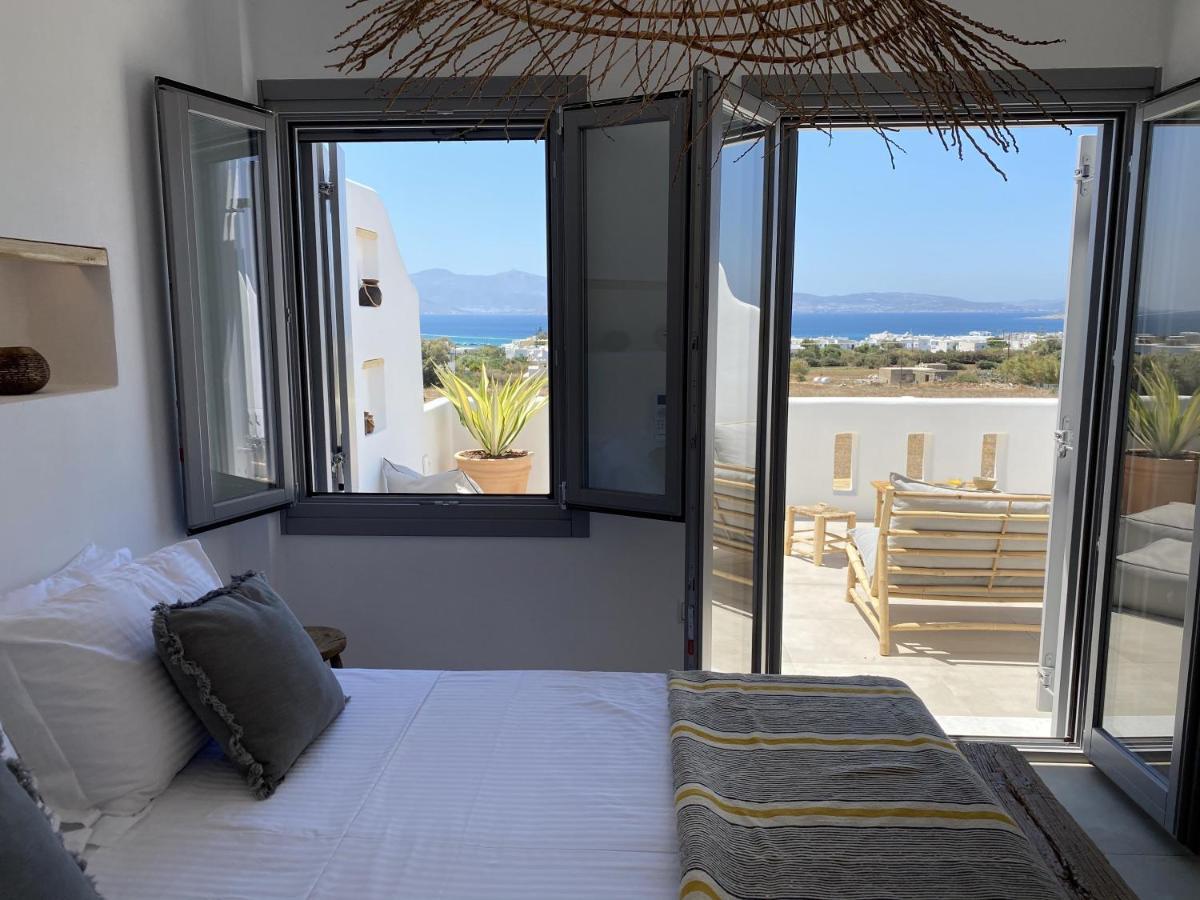 Villa Ypsilon Naxos - Luxury Holiday House With Amazing Sea View & Private Pool Agia Anna  Ngoại thất bức ảnh