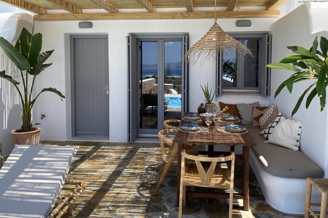 Villa Ypsilon Naxos - Luxury Holiday House With Amazing Sea View & Private Pool Agia Anna  Ngoại thất bức ảnh