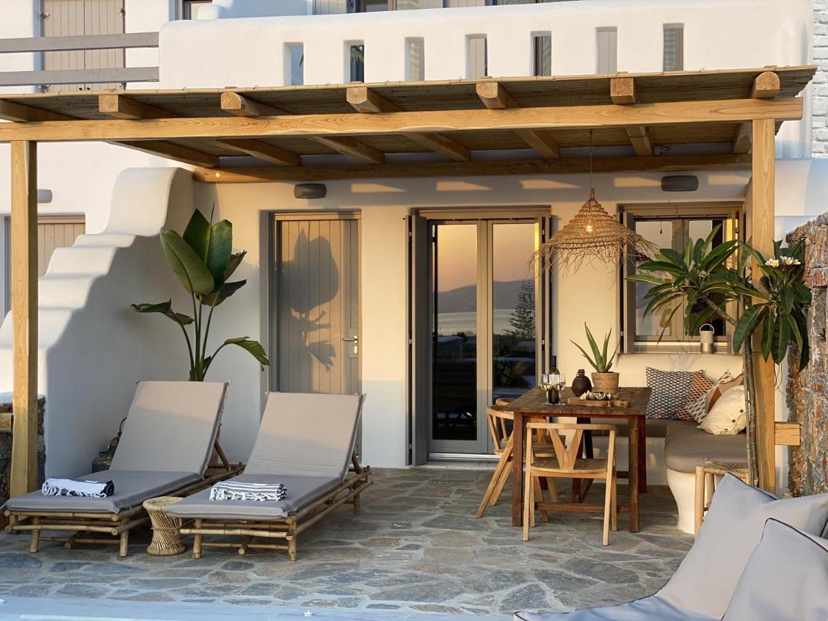 Villa Ypsilon Naxos - Luxury Holiday House With Amazing Sea View & Private Pool Agia Anna  Ngoại thất bức ảnh